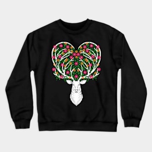 Blooming Deer II Crewneck Sweatshirt